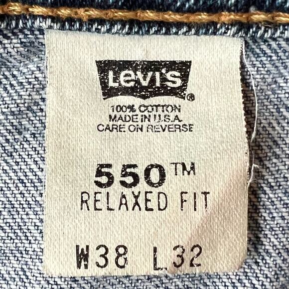 VTG Relaxed Fit 550 RARE Orange Tab High Rise Waisted Mom Student Jean - Picture 3 of 16